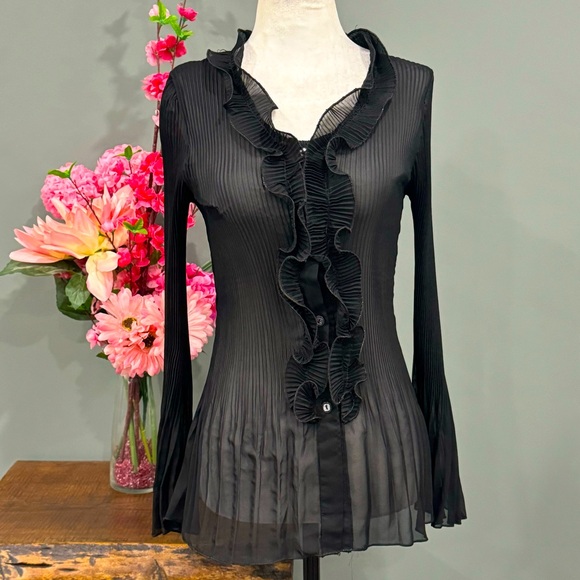 Maccine Sheer Long Sleeve - Picture 1 of 11